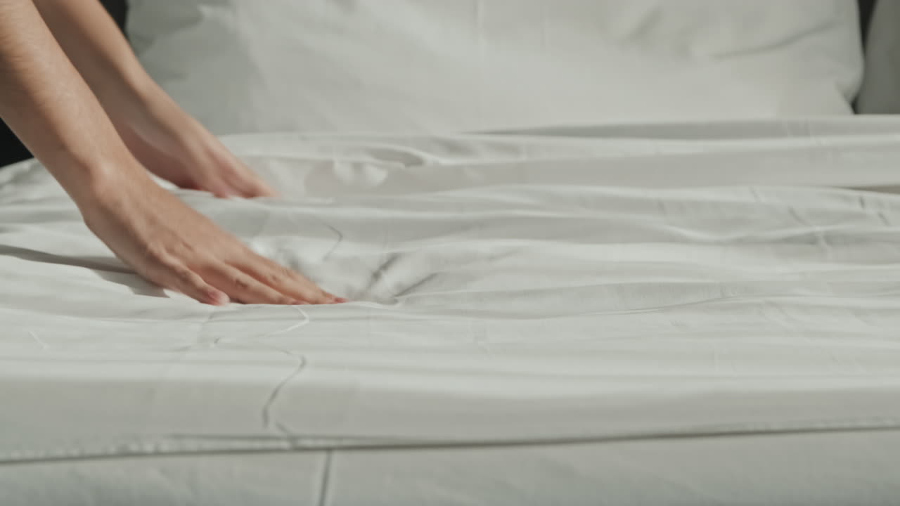 Making Bed in Hotel
