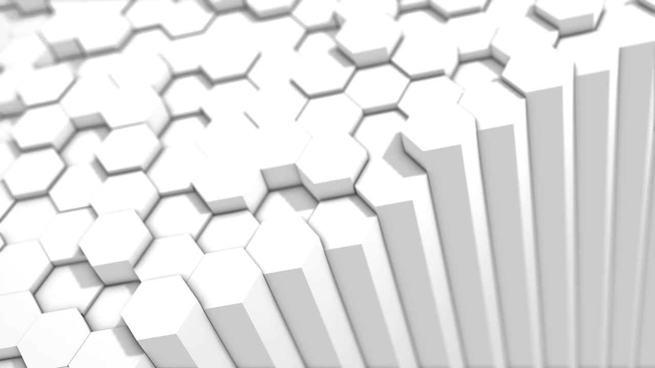 patrón geométrico hexagonal blanco abstracto