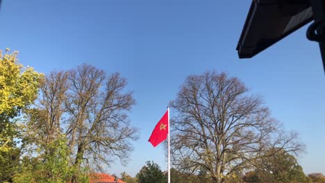moroccan flag in slow motion
