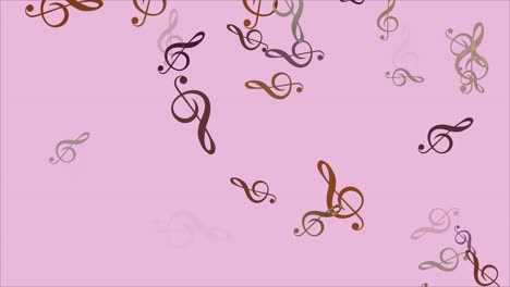 música de vuelo en bucle abstracto de 4k en un fondo rosado