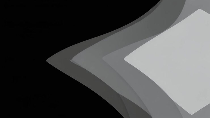 Abstrakti liikegrafiikka päällekkäisillä harmailla geometrisilla muodoilla