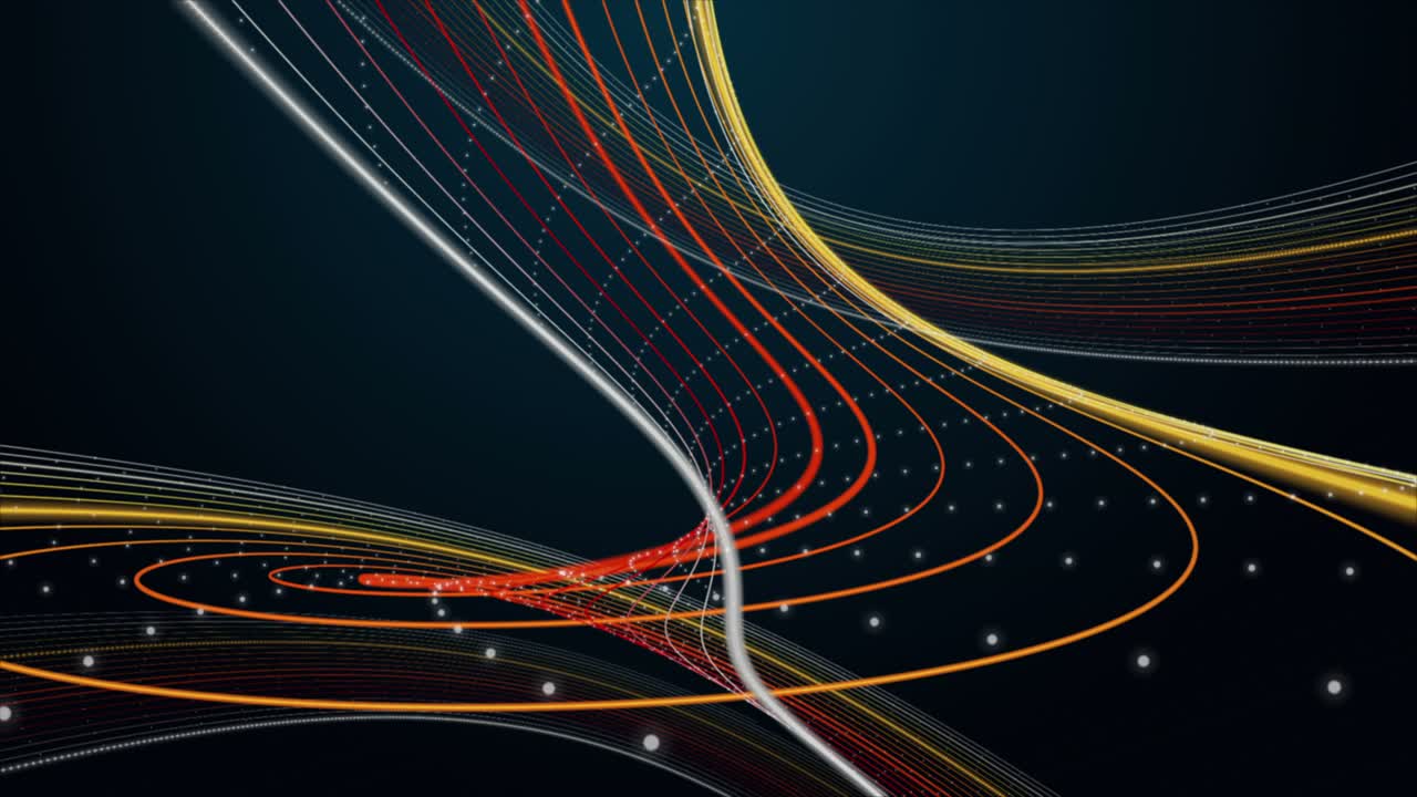 animación fantástica con objeto de onda de rayas en cámara lenta, 4096x2304 bucle 4k