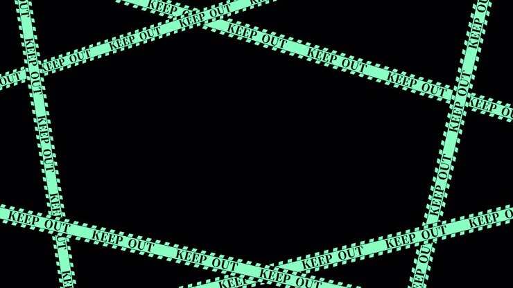KEEP OUT animated overlay. 1080p - 30 fps - Alpha Channel (6)