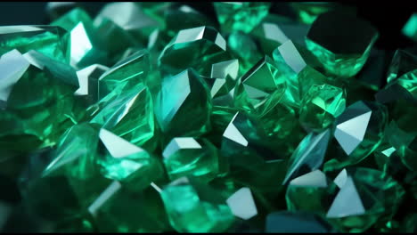 closeup of a pile of green crystals