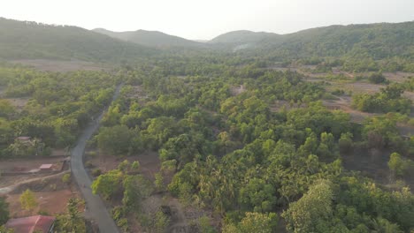 hermosa mañana en malavn vista de pájaro