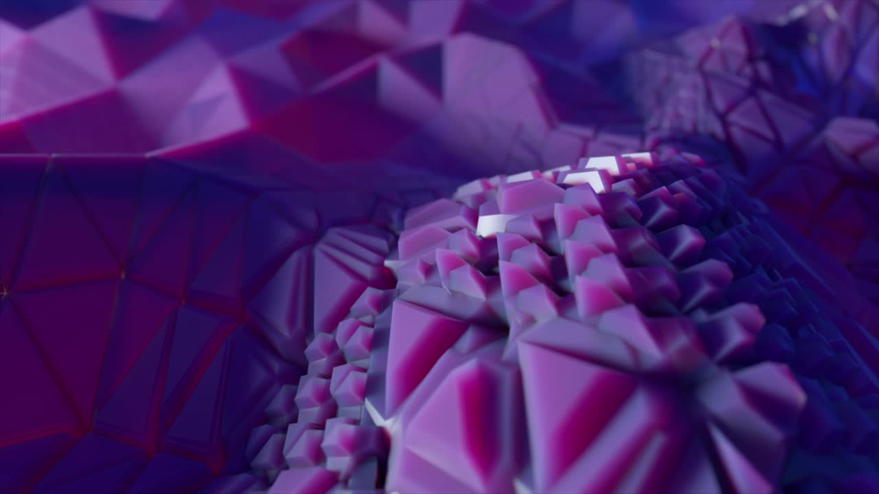 Abstract Geometric Shapes in Purple and Pink