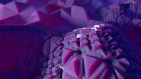 formas geométricas abstractas en púrpura y rosa