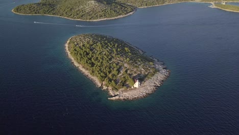 AERIAL:-Lighthouse-island-in-Croatia