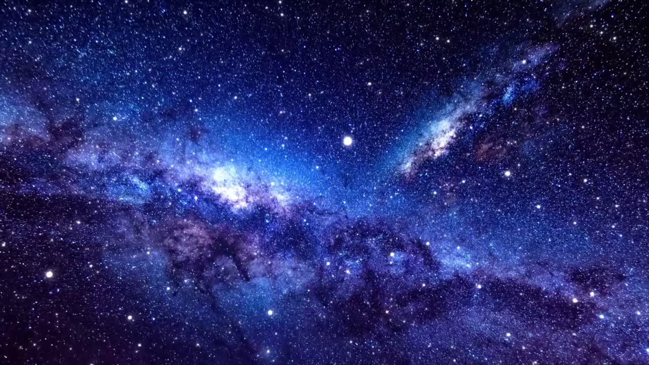 宇宙に広がる天の川銀河と星々の壮大な眺め