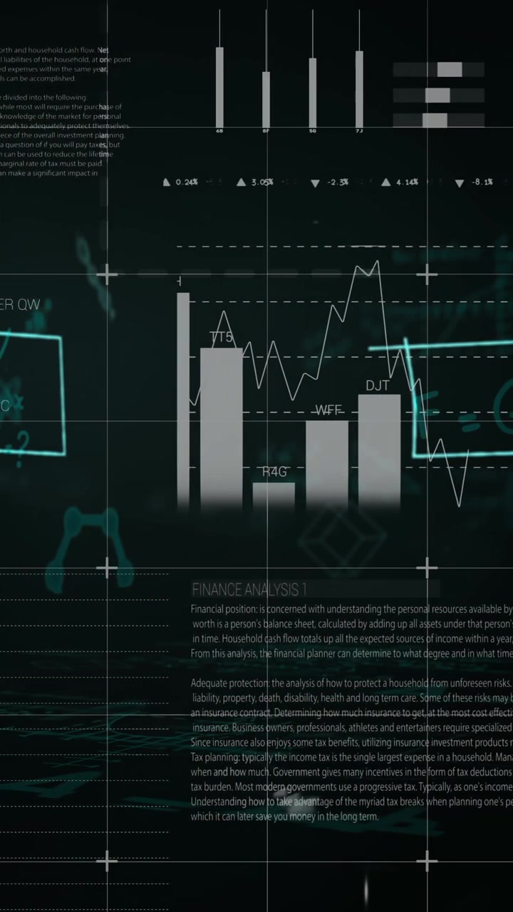 Statistical data processing against mathematical equations floating on green background