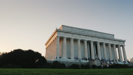 Menschenmassen-Am-Lincoln-Memorial-Washington-Dc