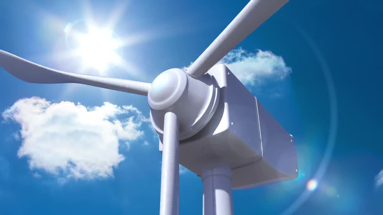 풍력 터빈의 애니메이션