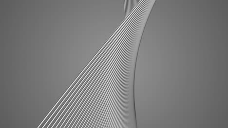 fondo abstracto con cables giratorios cromados. sin problemas de bucle. fondo gris o plateado