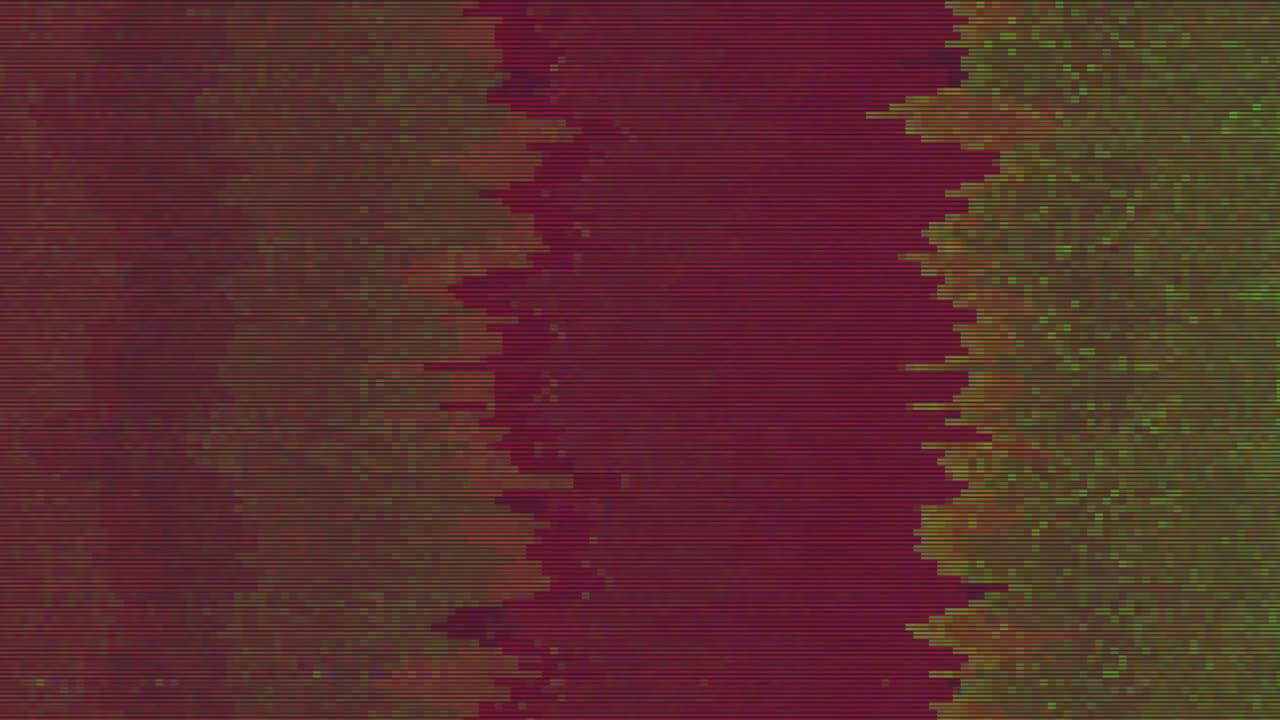 diseño único abstracto animación digital ruido de píxeles error de fallo daño de video