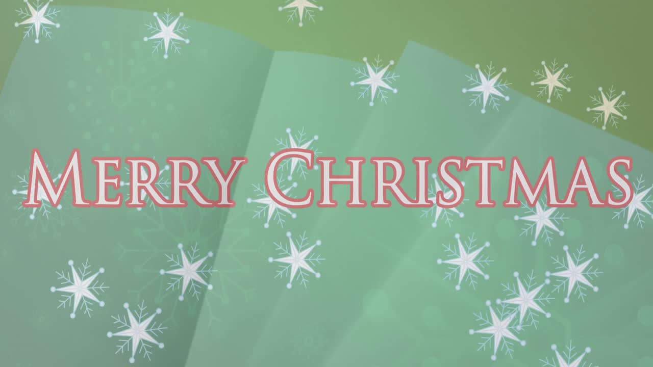 크리스마스 축하 문자의 애니메이션 크리스마스 장식 위에 텍스트