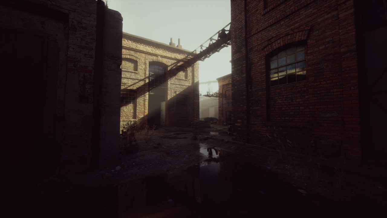 explorando las ruinas de una fábrica abandonada