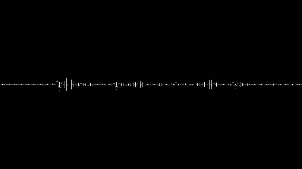 A simple black and white audio visualization effect-37