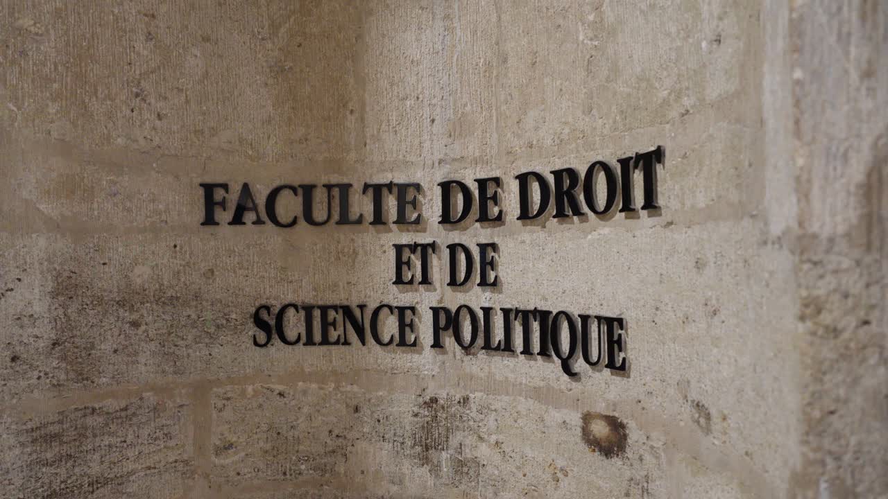 lento disparo revelador de leyes y ciencias políticas señales en la universidad de montpellier