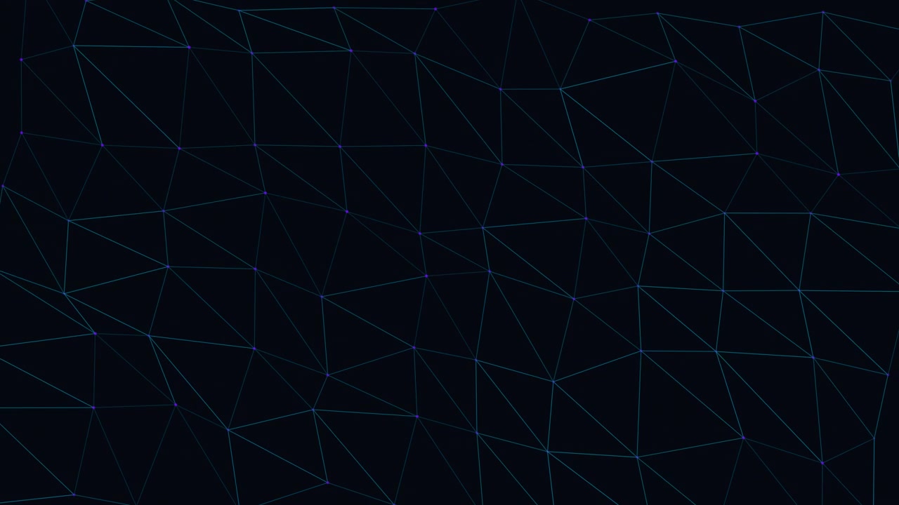 Abstract Geometric Mesh Background with Moving Nodes and Lines