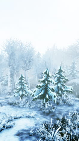 winter forest landscape