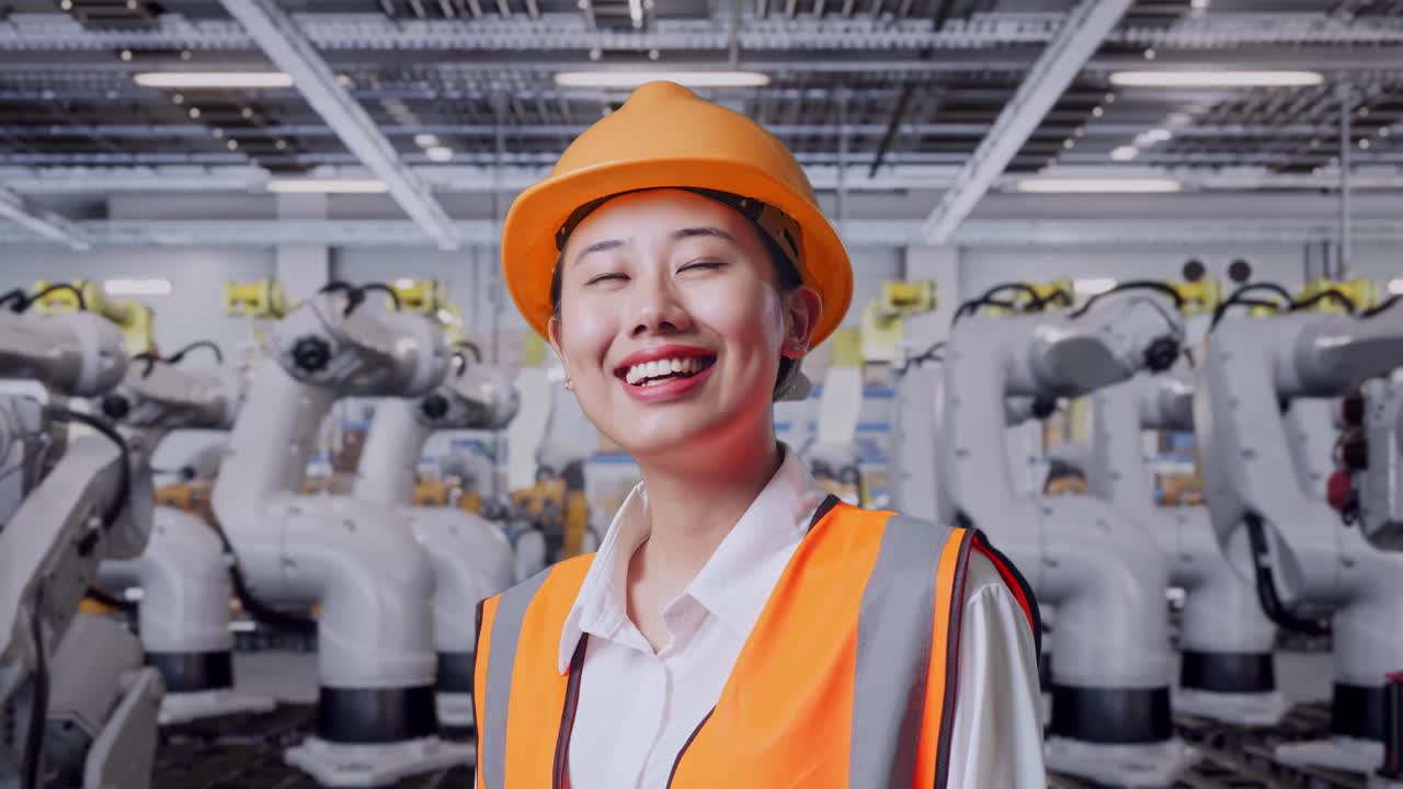 제조 시설에서 여성 엔지니어