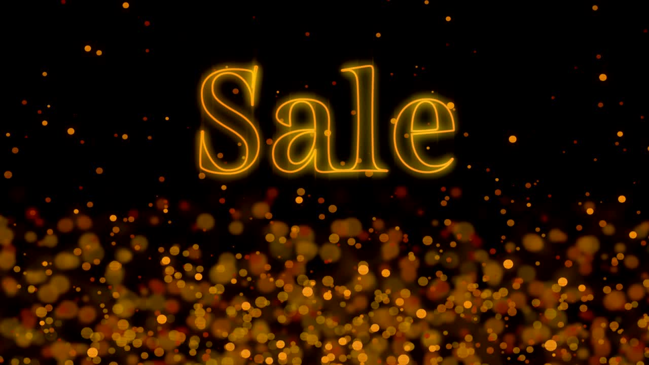 배경에 오렌지색 반이는 반점에 대한 판매 텍스트