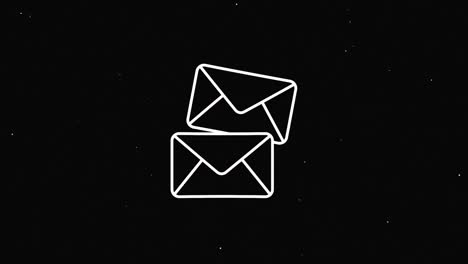 social media glitch icon design isolated on red background. outline web icon. motion graphics.