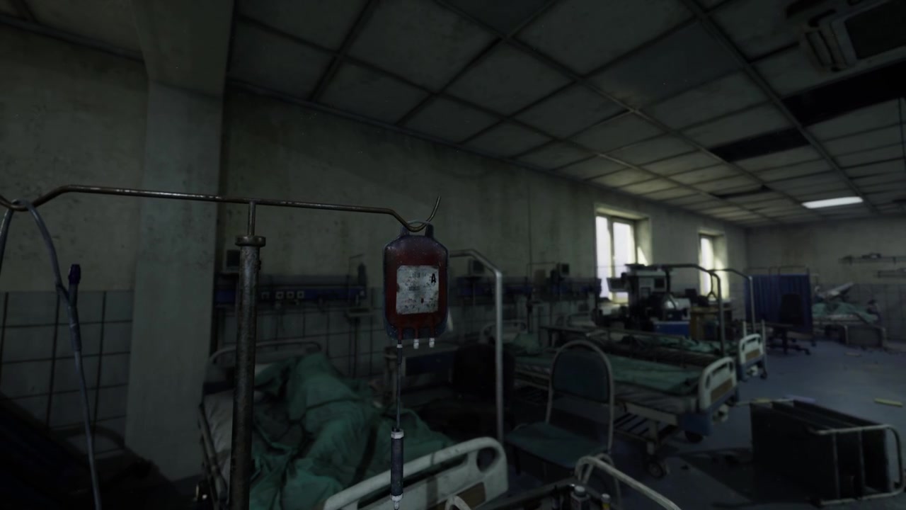 Calm visual capturing fragile state and absence of essential healthcare tools