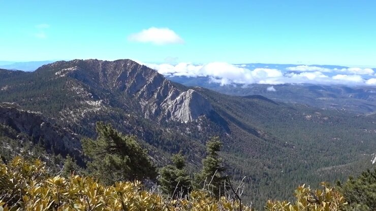 En udsigt over landet nedenfor Mt San Jacinto i det sydlige Californien