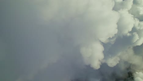 steam clouds from industrial source
