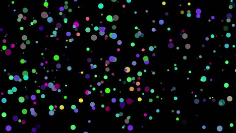 animación de puntos rojos coloridos