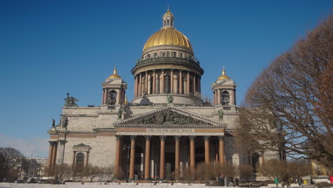 saint petersburg cathedral in winter