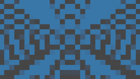 píxeles azules en un patrón de 8 bits sobre degradado negro