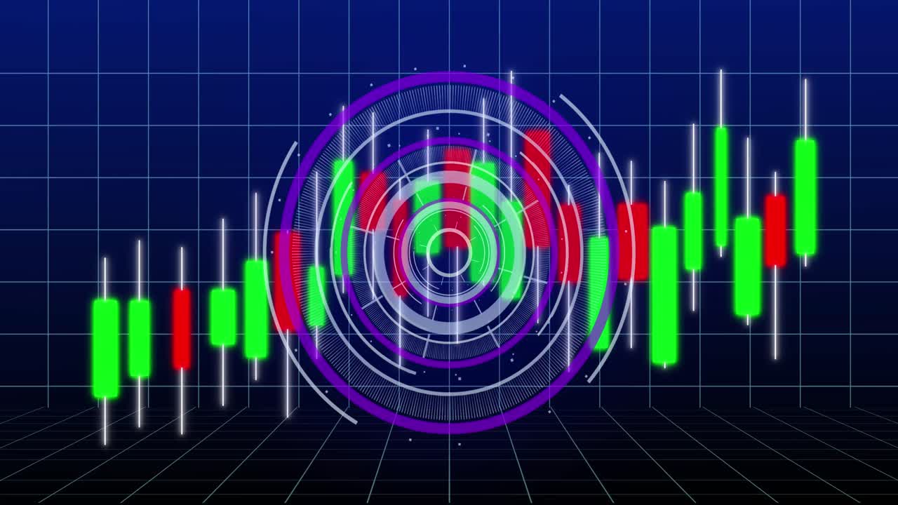 Animation of data processing over scope scanning on grid