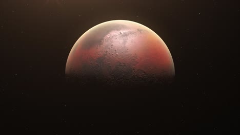superficie del planeta marte, planeta rojo - acercar