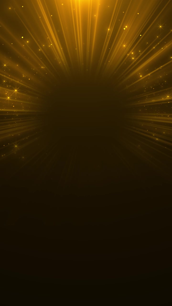 Warm golden rays backdrop bright stars glowing dust dramatic premium atmosphere event promos gala