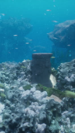 ancient column underwater