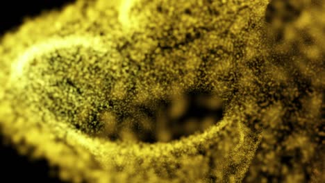 futuristic abstract animation with glowing particles in slow motion, 4096x2304 loop 4k