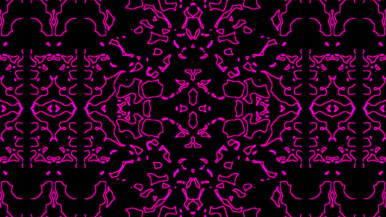 Abstract pink geometric seamless pattern background. Abstract Stripes Kaleidoscope Loop. Fast Psychedelic Colorful Kaleidoscope VJ background. Disco Abstract Motion Background. Kaleidoscope effect