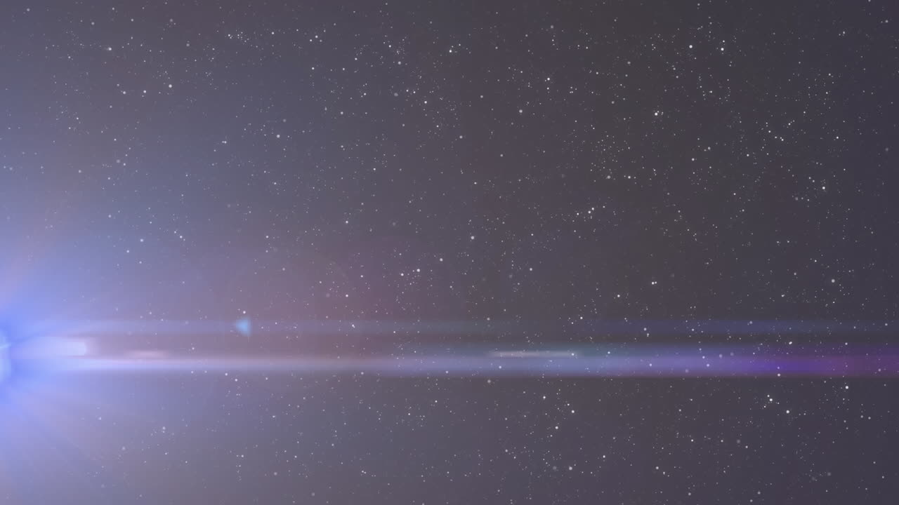 검은 바탕 위의 밝은 반점의 애니메이션