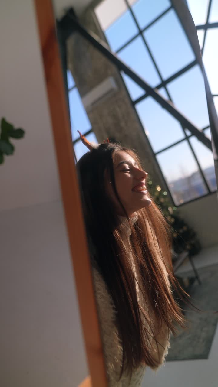 dos amigos celebrando la navidad