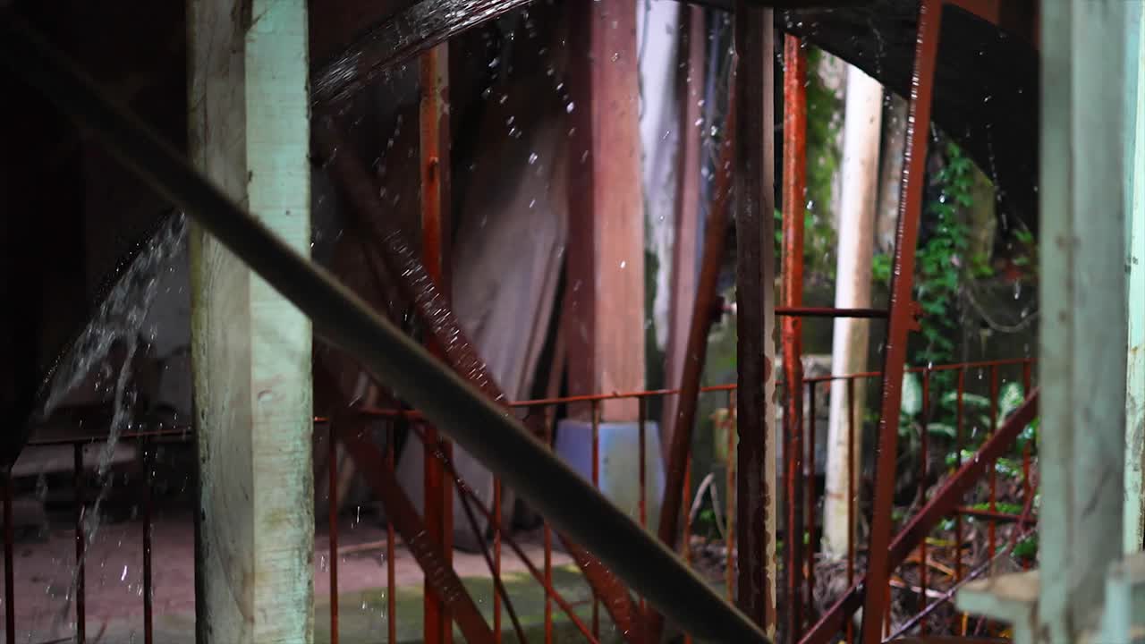 Water Wheel in Motion at an Old Mill
