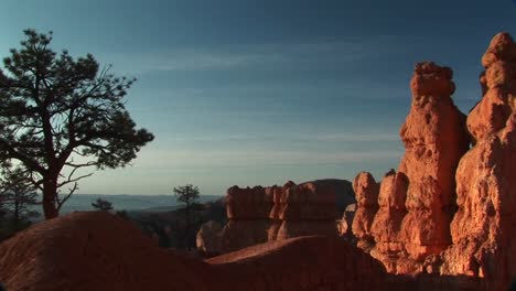 Panright-Shot-Of-Sandstone-Formations-In-Bryce-Canyon-National-Park