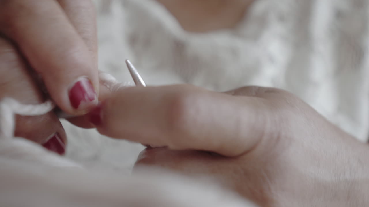 tejer aguja pasadores coser lana material hilos