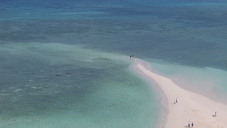 Banco-De-Arena-De-La-Isla-De-Kwale-En-Zanzíbar,-Océano-Índico,-Vista-Aérea-De-Drones