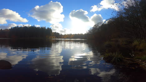 288 autumn lake during sunset