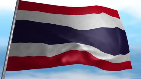 bandera de la república de tailandia