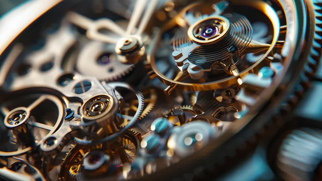 Close-up of a Watch Movement