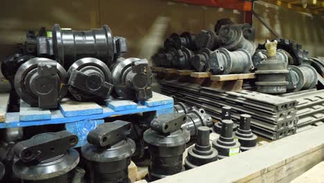 Warehouse Storage of Heavy Machinery Parts