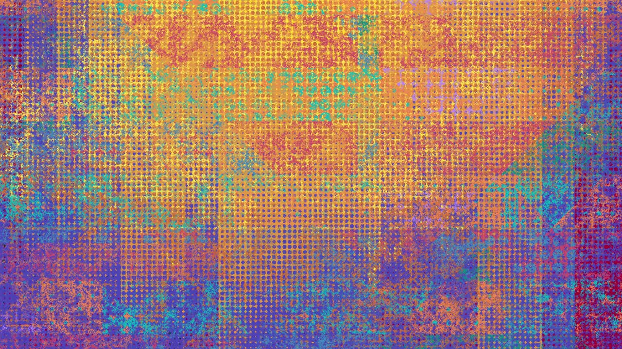 Rastrové pozadí s glitchem, zkreslená digitální textura, zářivý abstraktní vzor, kyberpunková estetika.